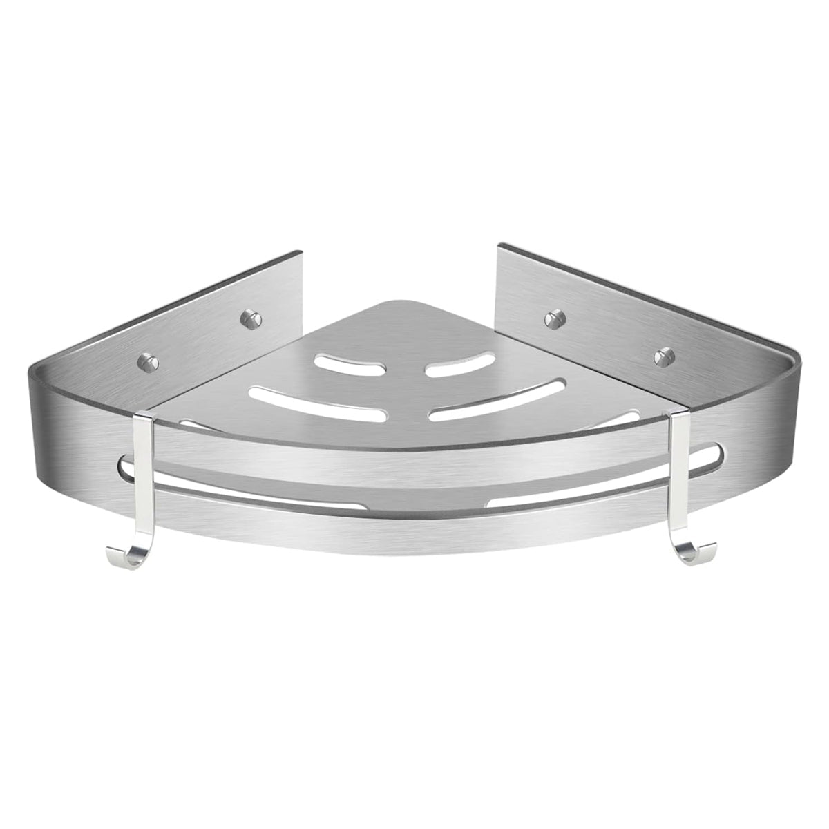 Wall-Mounted Bathroom Corner Shelf, Triangle Shower Storage Rack for Toiletries