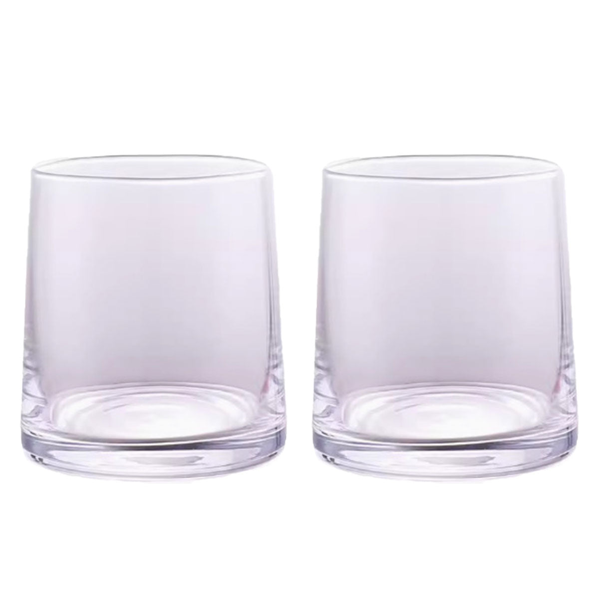 2PCS Hotel Glass Toothwash Cups Set for Gargling & Toothbrush Storage
