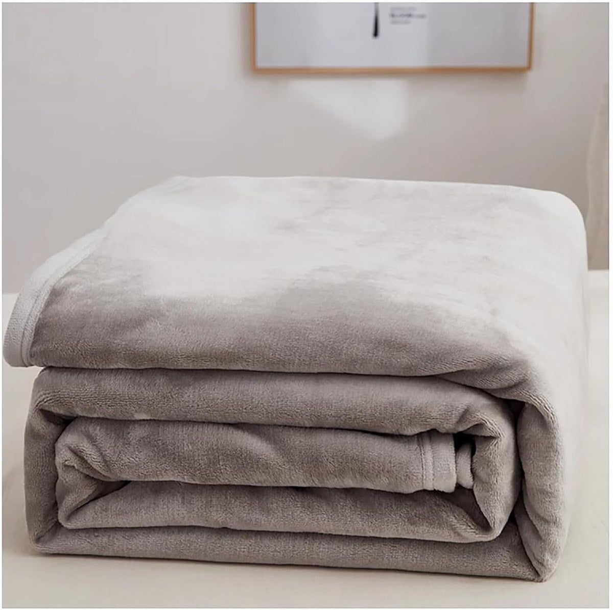 Thickened Flannel Coral Fleece Blanket for Office Sofa and Hotel