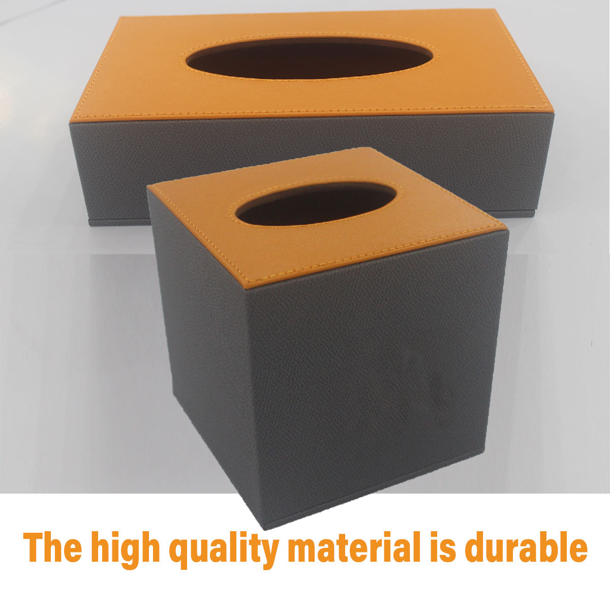 Leather Tissue Box Organiser for Hotel and Home