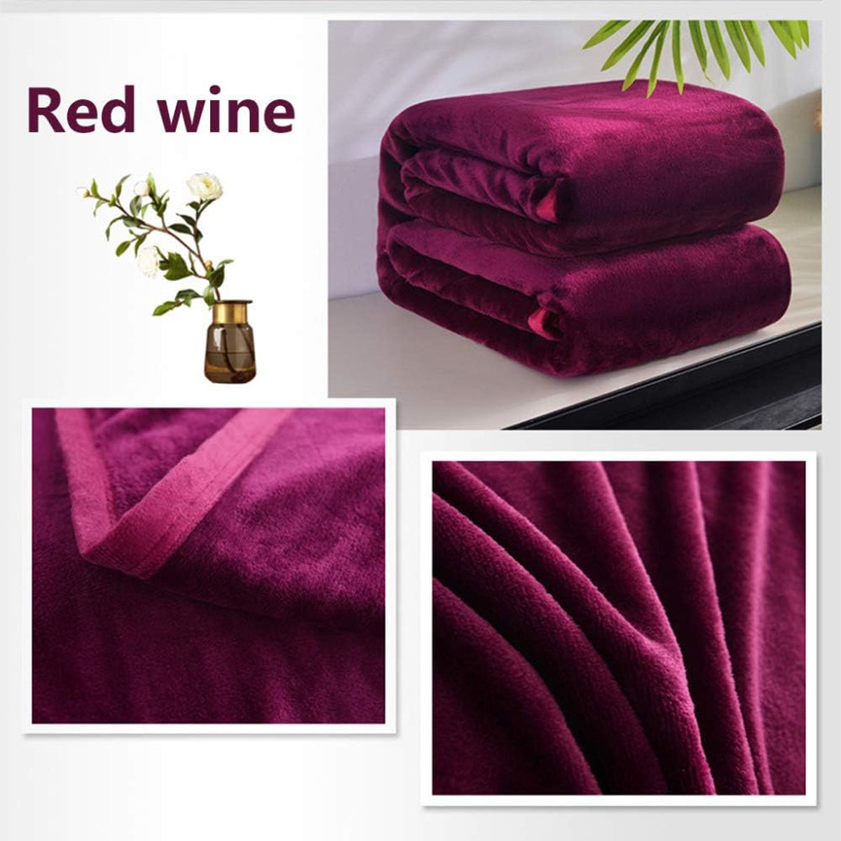 Soft Winter Flannel Fleece Blanket for Hotel and Home Use