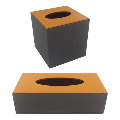 Leather Tissue Box Organiser for Hotel and Home