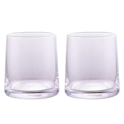 2PCS Hotel Glass Toothwash Cups Set for Gargling & Toothbrush Storage