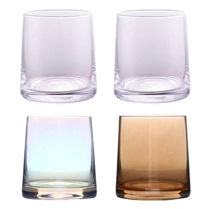 2PCS Hotel Glass Toothwash Cups Set for Gargling & Toothbrush Storage