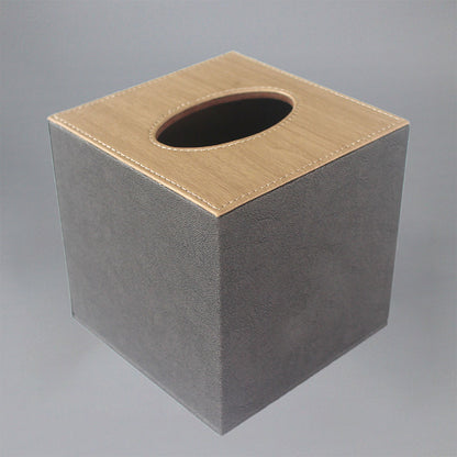 Leather Tissue Box Organiser for Hotel and Home