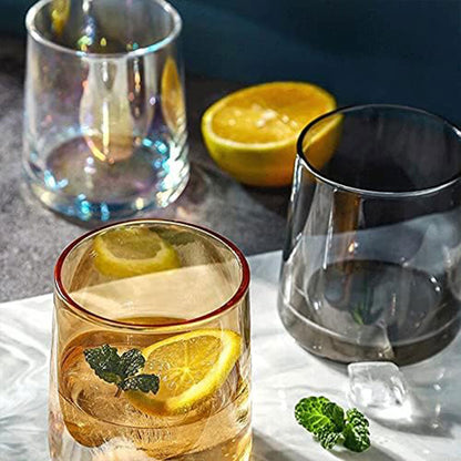 2PCS Hotel Glass Toothwash Cups Set for Gargling & Toothbrush Storage