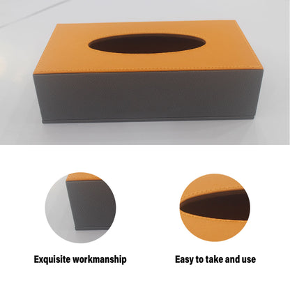 Leather Tissue Box Organiser for Hotel and Home