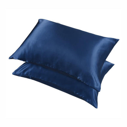 2 Pack Satin Pillowcases Solid Colour 51 x 66cm