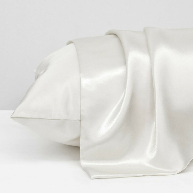 2 Pack Satin Pillowcases Solid Colour 51 x 66cm