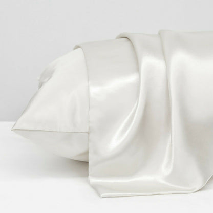 2 Pack Satin Pillowcases Solid Colour 51 x 66cm