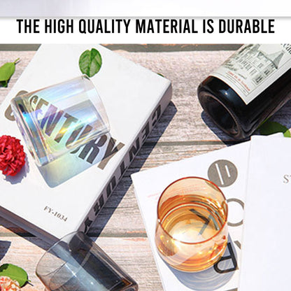 2PCS Hotel Glass Toothwash Cups Set for Gargling & Toothbrush Storage