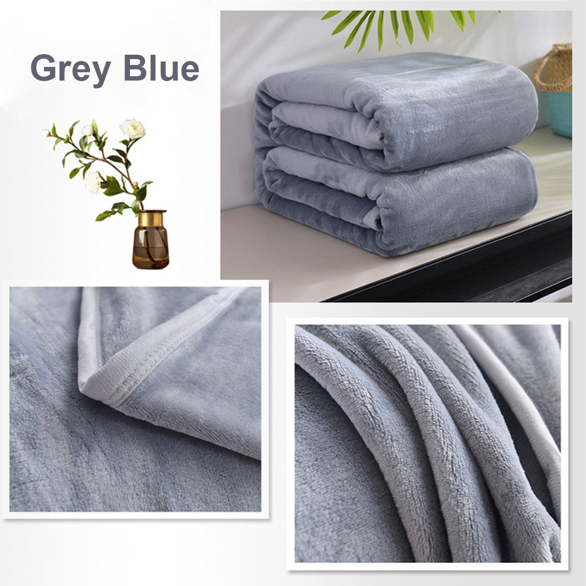 Soft Winter Flannel Fleece Blanket for Hotel and Home Use